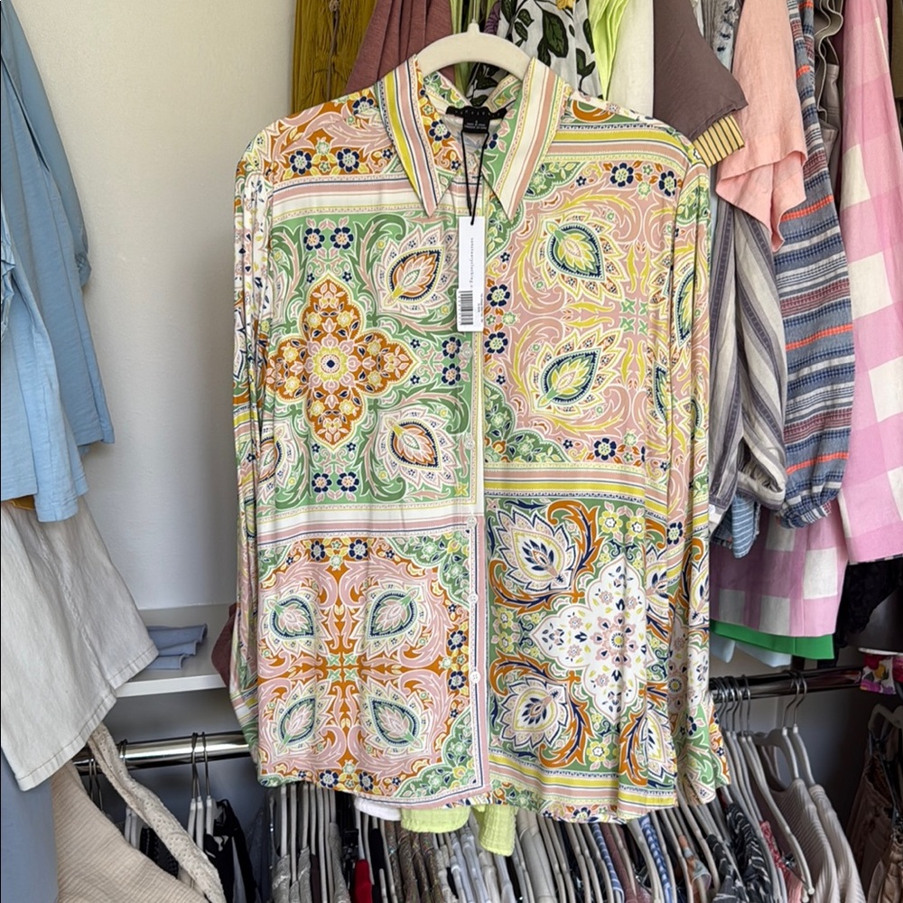 Sanctuary Multicolor Paisley Shirt